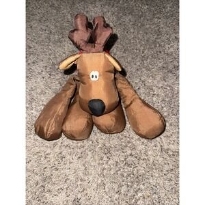Vintage Hallmark Plush Rodney Reindeer Nylon Plush‎ Stuffed Christmas Animal 10"